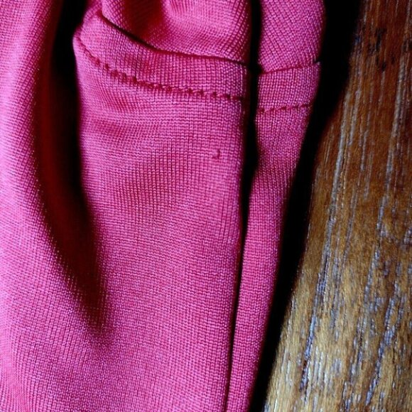 Tehama Red Diamond Weave Golf Polo Shirt Mens Size L Red Short Slv Hang Em Dry - Picture 13 of 13